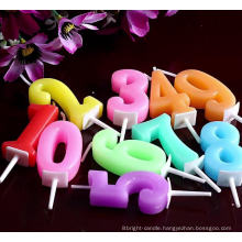 Making Wax Digital Number Birthday Candle Cake Topper